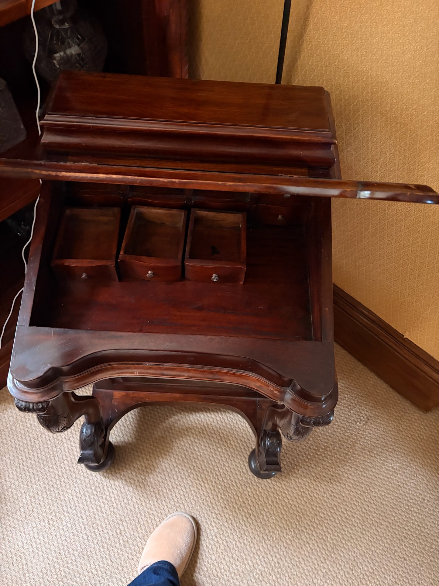 Victorian Style Mahogony Davenport Writing Desk