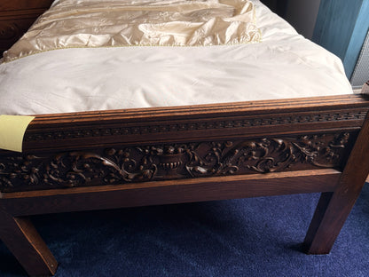 Antique Wooden Single Jamd & Jill Bed