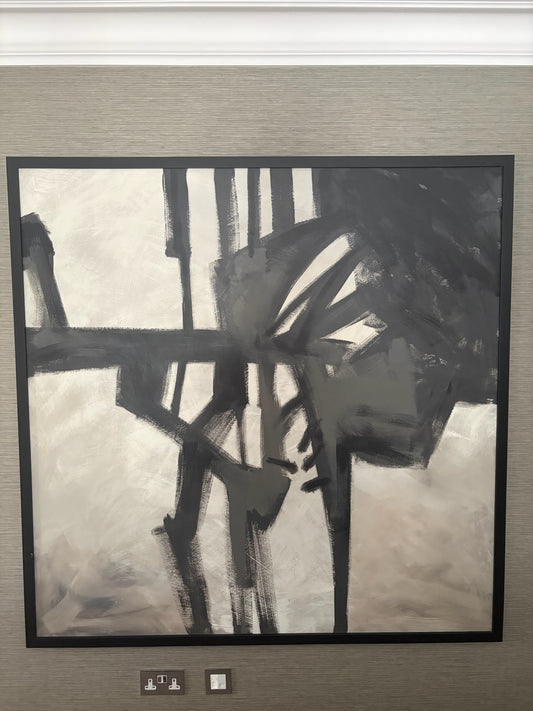 Black Monochrome Large Painting