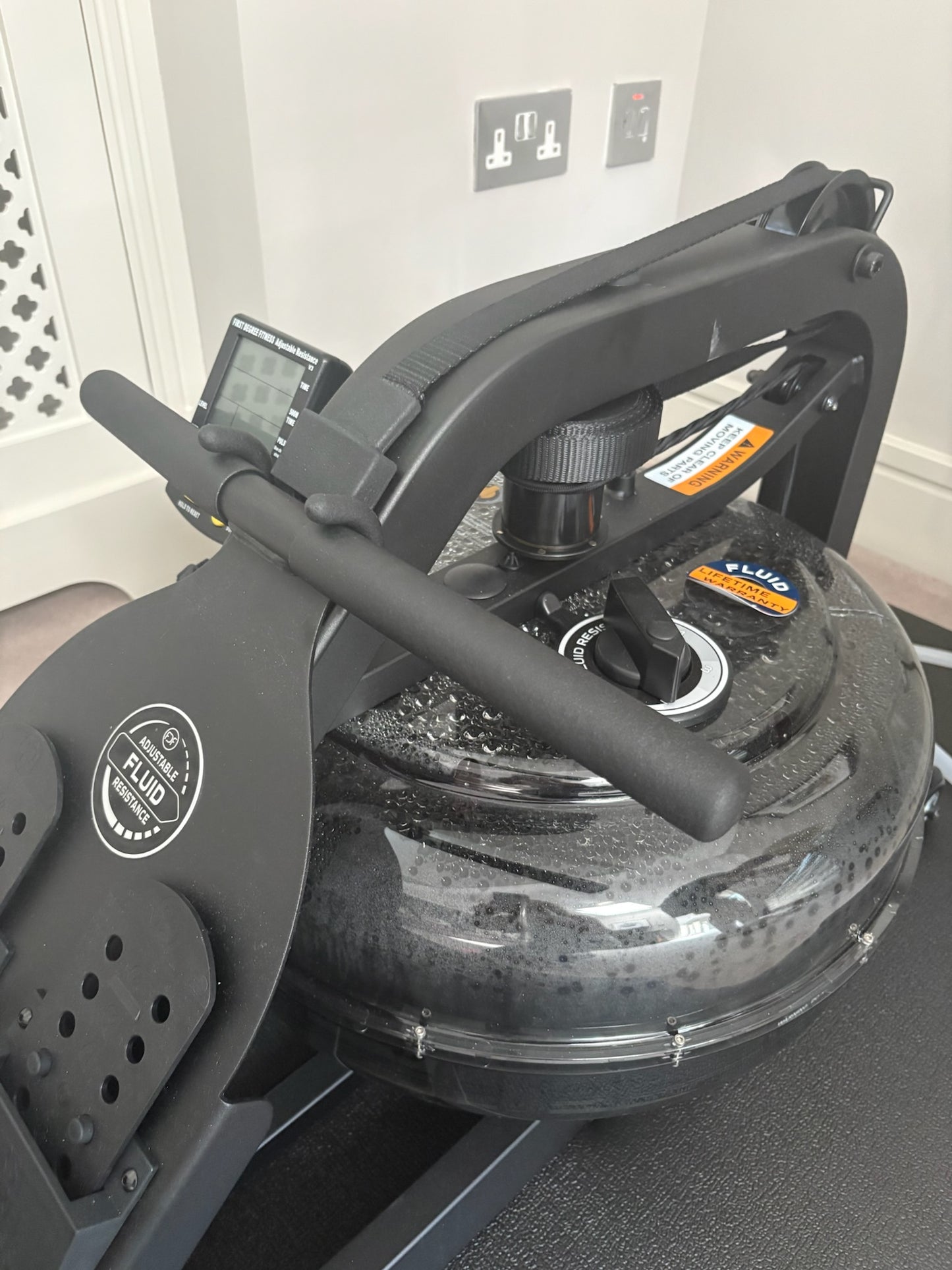Fluid Power Neon Pro V Rowing Machine & Mat