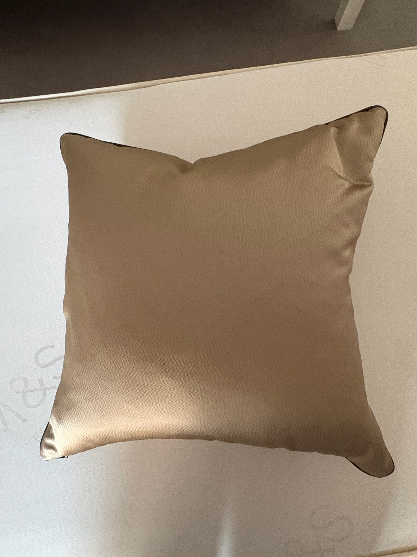 Gold Silk Cushions by Alexander James