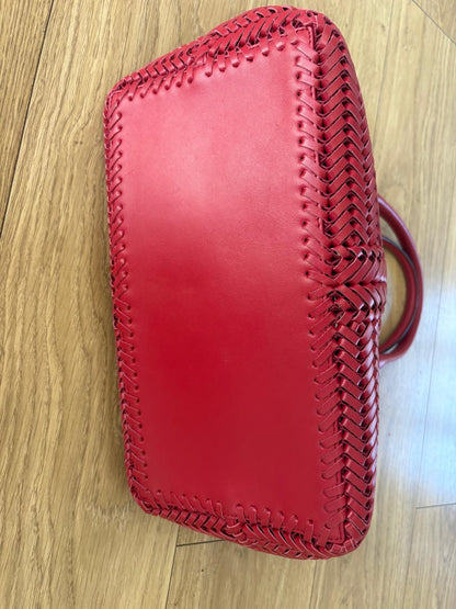 Anya Hindmarch Red Leather Tote