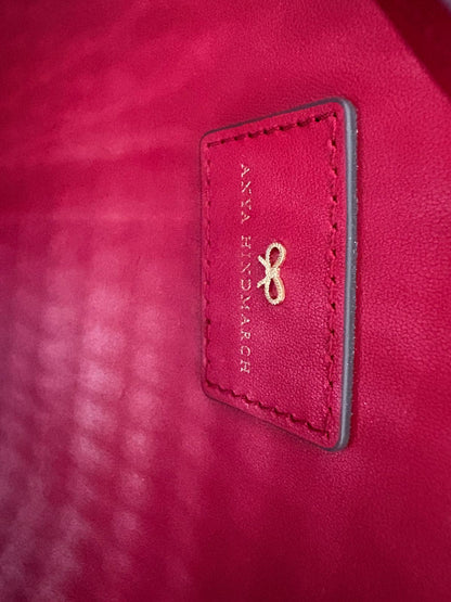 Anya Hindmarch Red Leather Tote