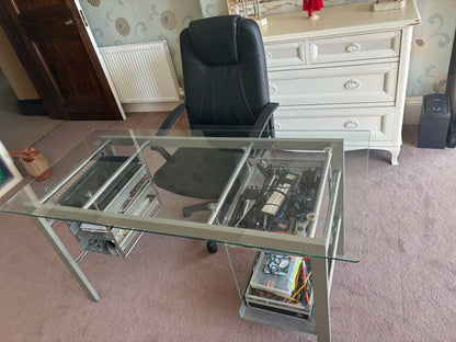 Glass Topped Table