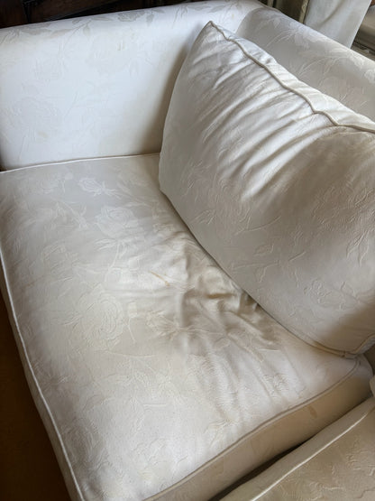 Three Seater Cream Sofa