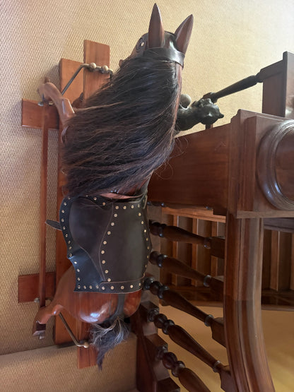 Vintage Mahogany Rocking Horse