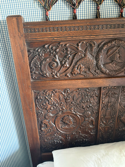 Pair of Antique Wooden Single Jack & Jill Beds