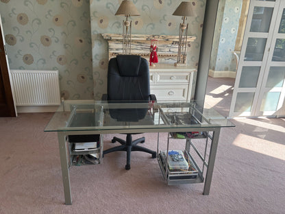 Glass Topped Table