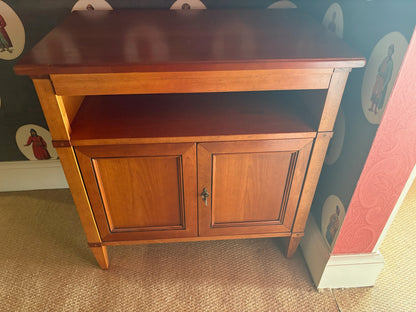 Small Light Wood Cabinet with Panelled Doors