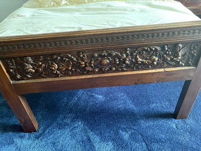 Pair of Antique Wooden Single Jack & Jill Beds