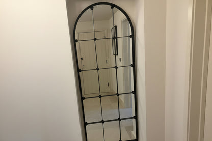 Black Metal Window Mirror
