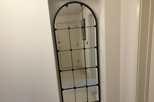 Black Metal Window Mirror