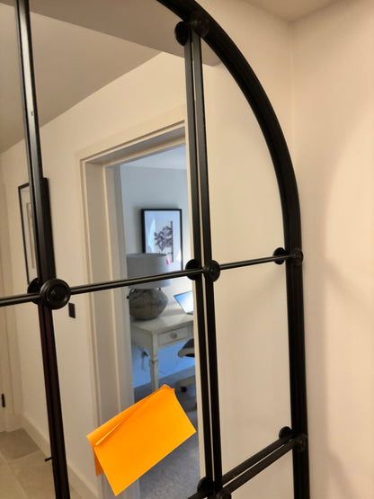 Black Metal Window Mirror