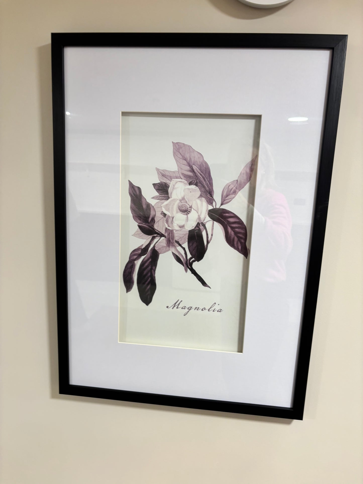 Trio of Floral Pictures with Black Frame