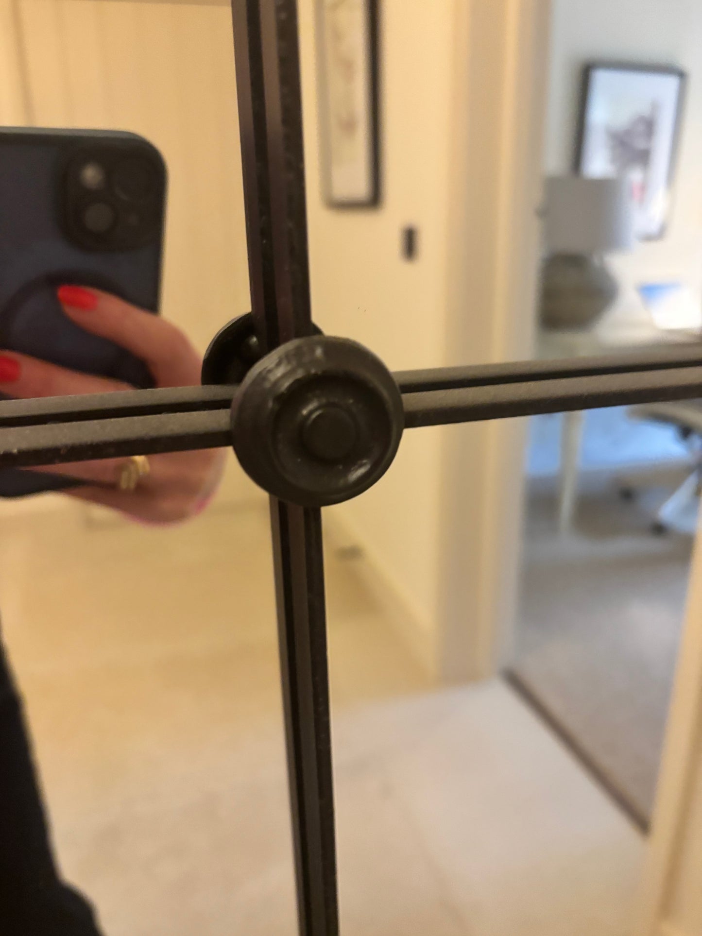 Black Metal Window Mirror