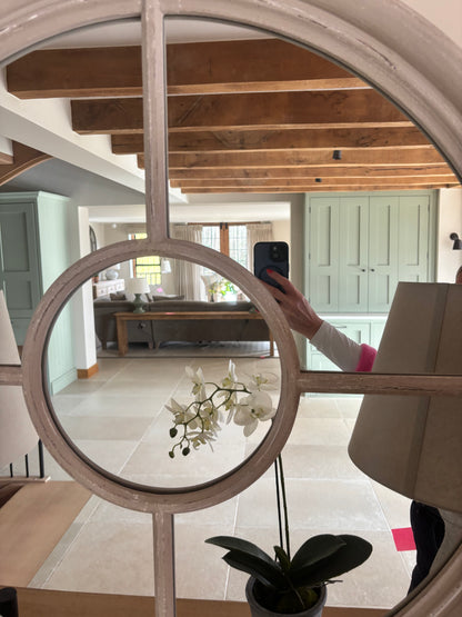 Coach House Circular Grey Mirror