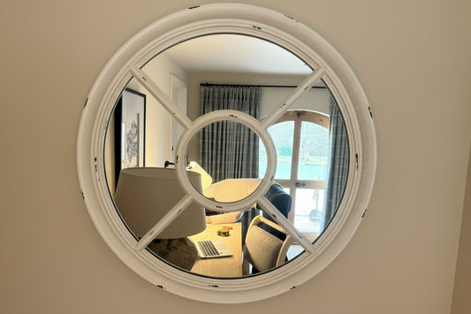 Circular Cream Mirror