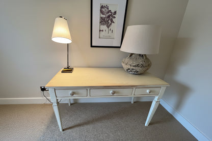 Cream Distressed Desk & Chair by Chelsea Textiles