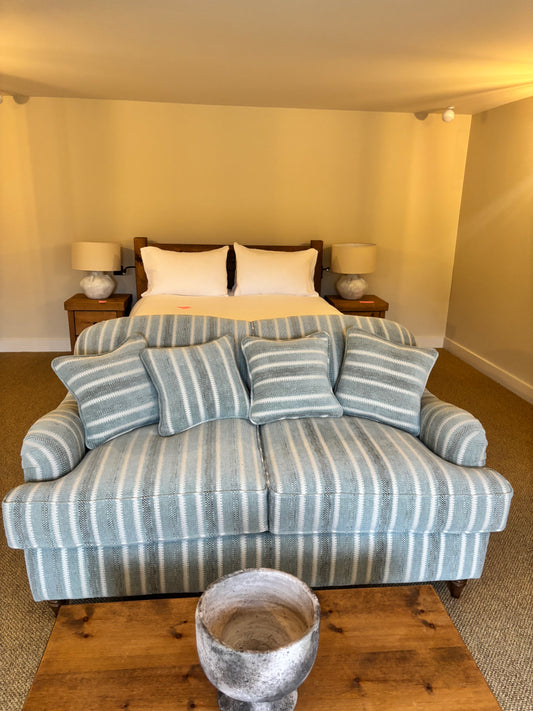 2 Seater Sage and Cream Sofabed