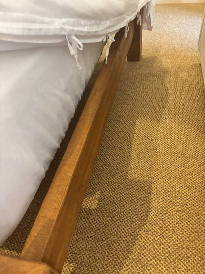 Oak King Size Bed with Wooden Headboard by Funky Chunky Coleridge