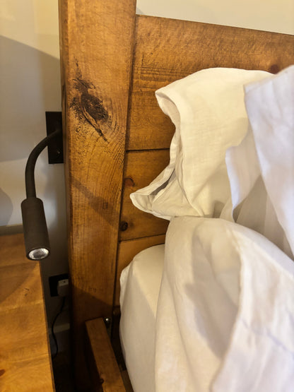 Oak King Size Bed with Wooden Headboard by Funky Chunky Coleridge