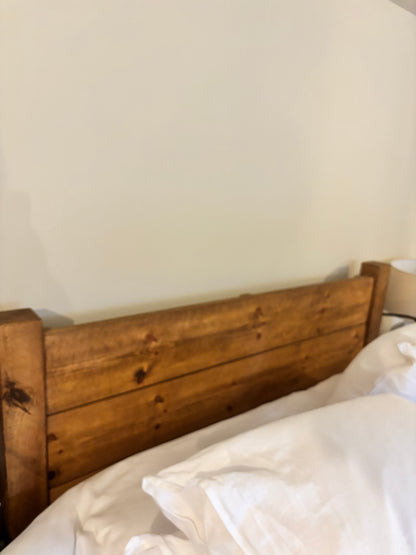 Oak King Size Bed with Wooden Headboard by Funky Chunky Coleridge