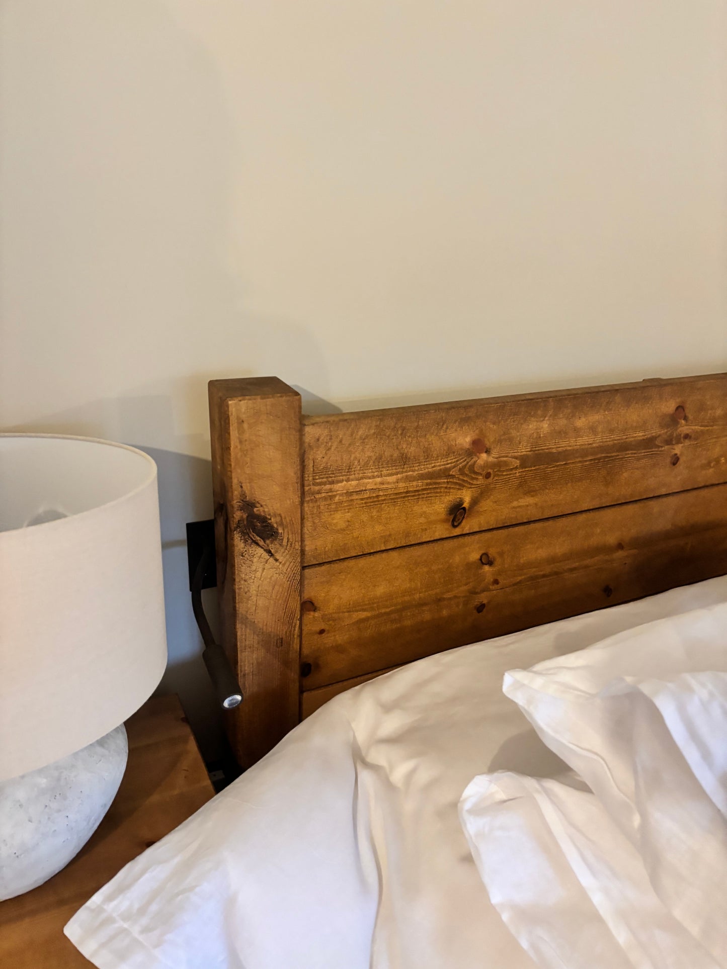 Oak King Size Bed with Wooden Headboard by Funky Chunky Coleridge