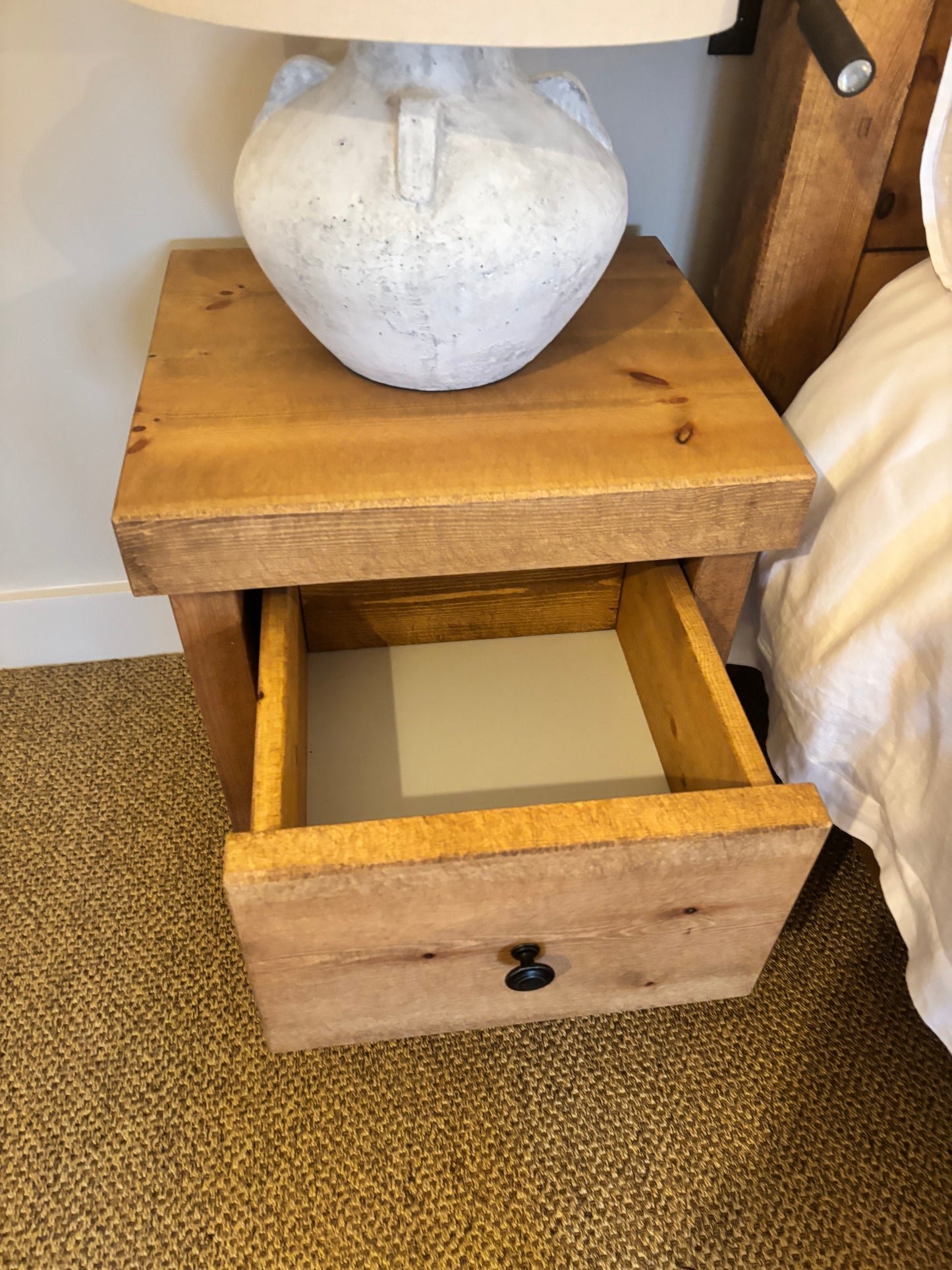 Pair of Oak Bedside Tables by Funky Chunky Coleridge