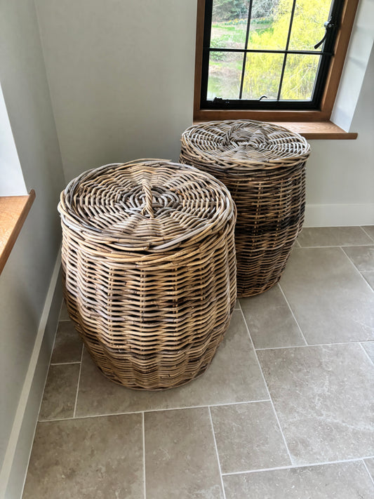 Pair of Wicker Wash Baskets