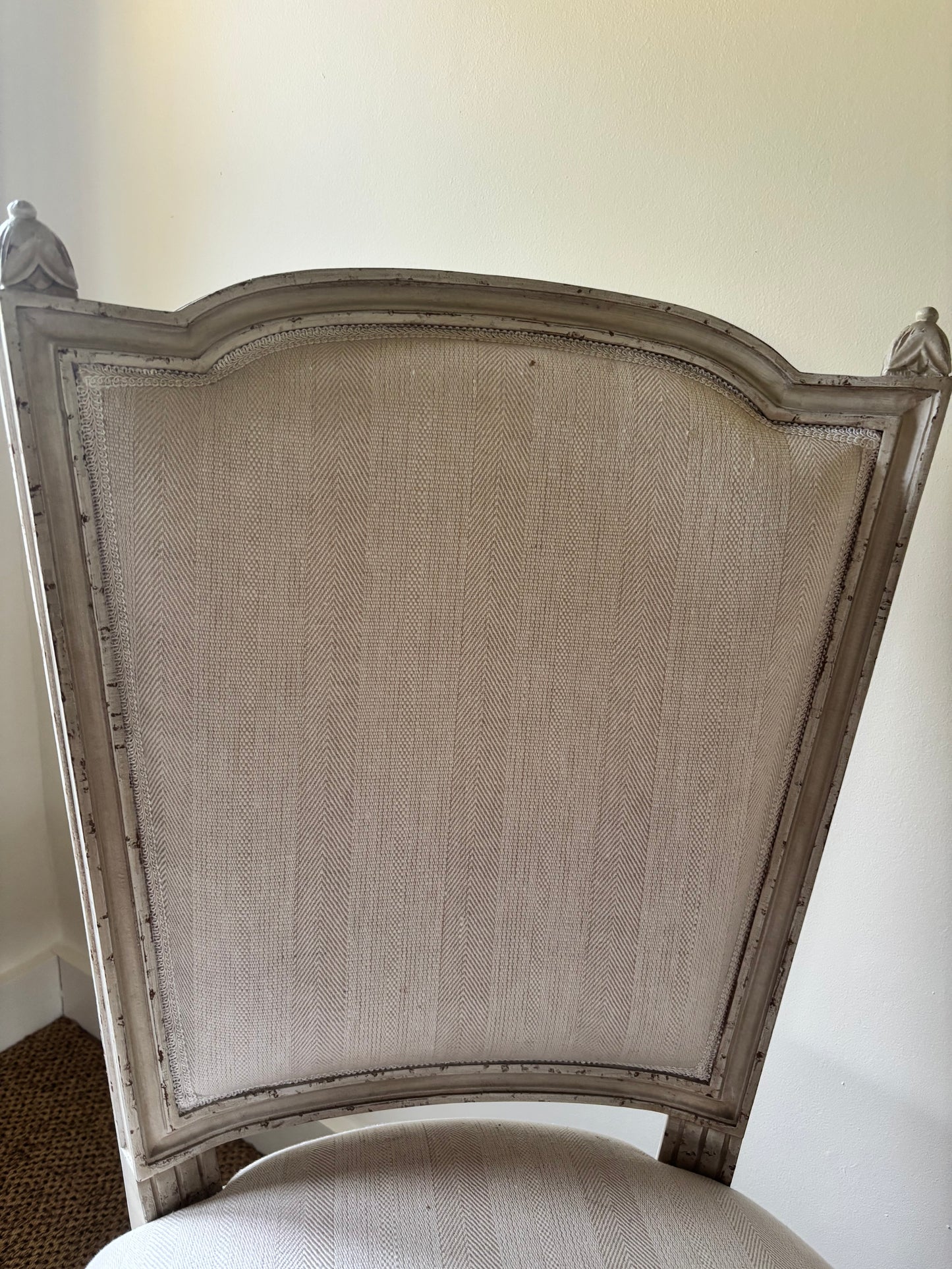 Burron and Sprung Cream Upholstered Occasional Chair