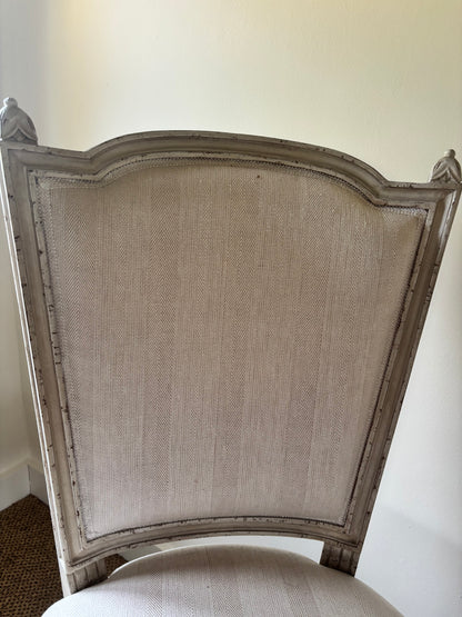 Burron and Sprung Cream Upholstered Occasional Chair