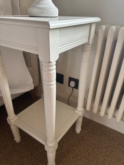 Pair of Coach House White Bedside Tables - BRAND NEW