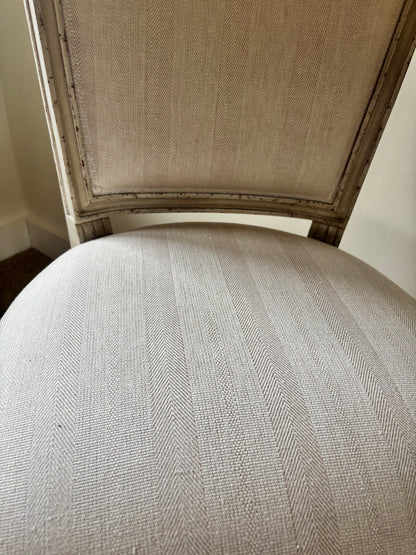 Burron and Sprung Cream Upholstered Occasional Chair