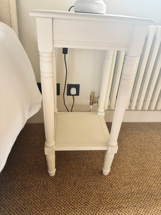 Pair of Coach House White Bedside Tables - BRAND NEW