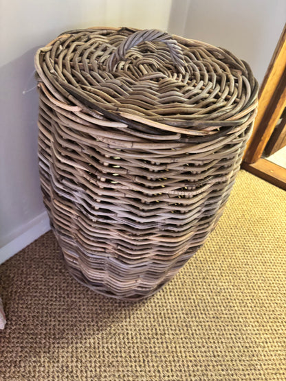 Wicker Wash Basket by The Basket Lady