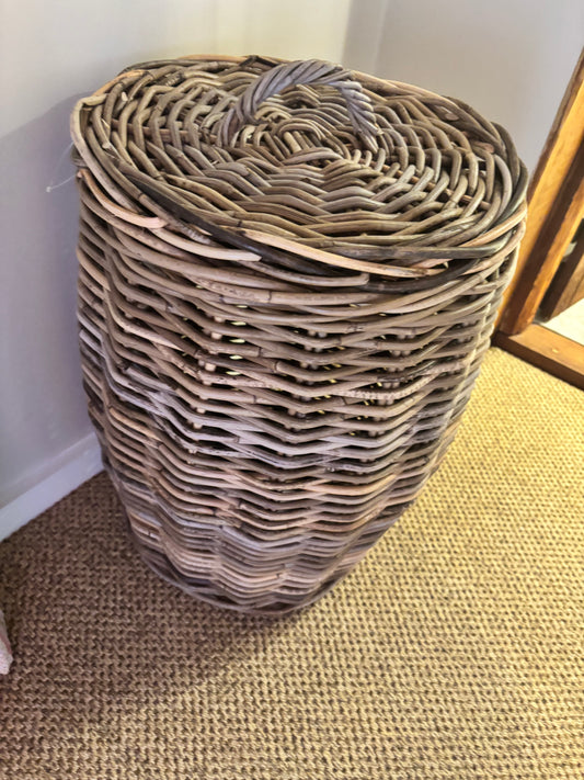 Wicker Wash Basket by The Basket Lady