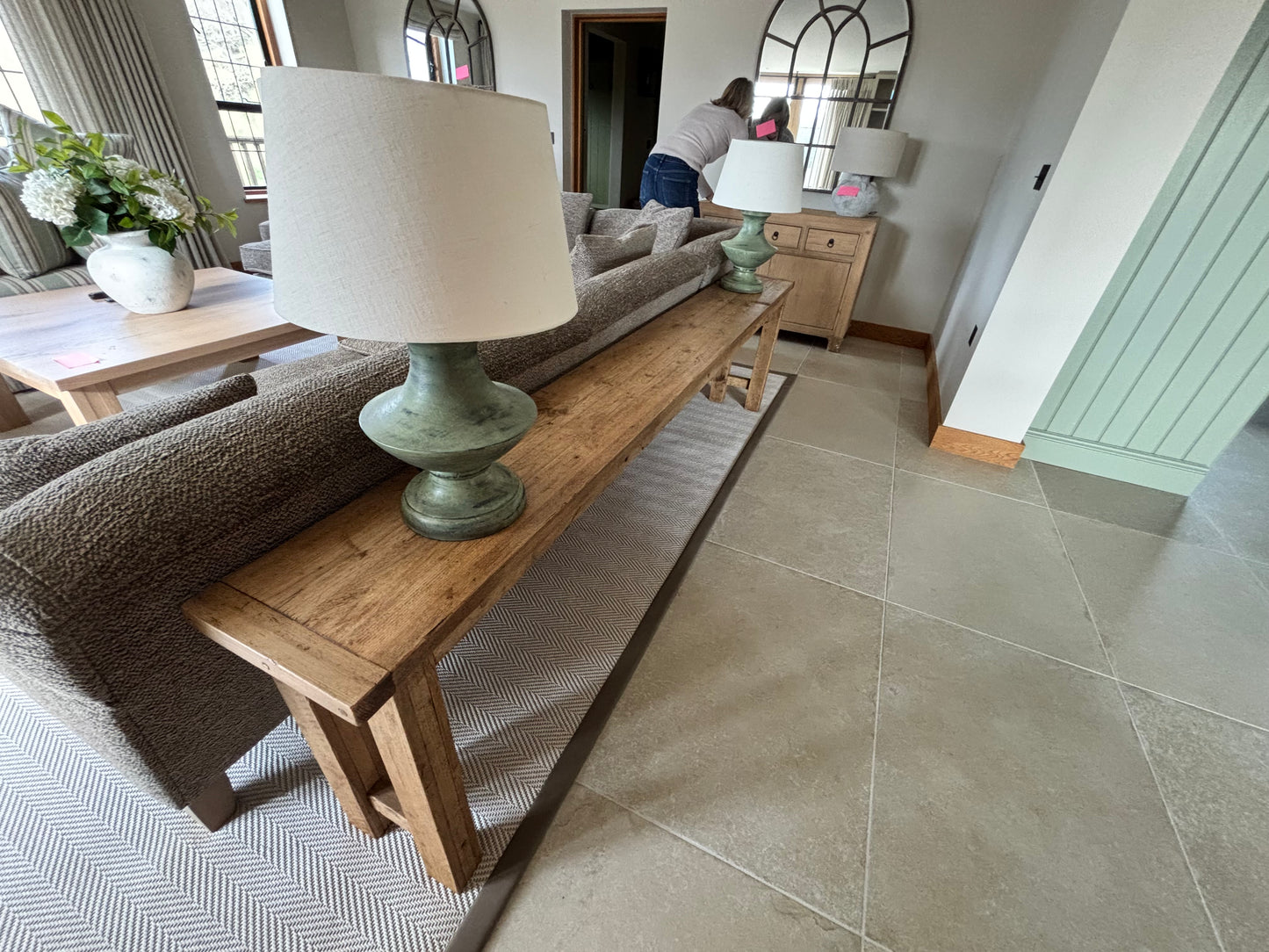 Bespoke Oak Long Console Table