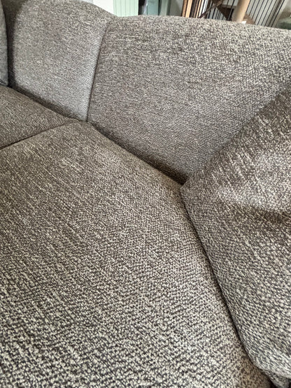 Brown Chenile Corner Sofa by Darlings Of Chelsea