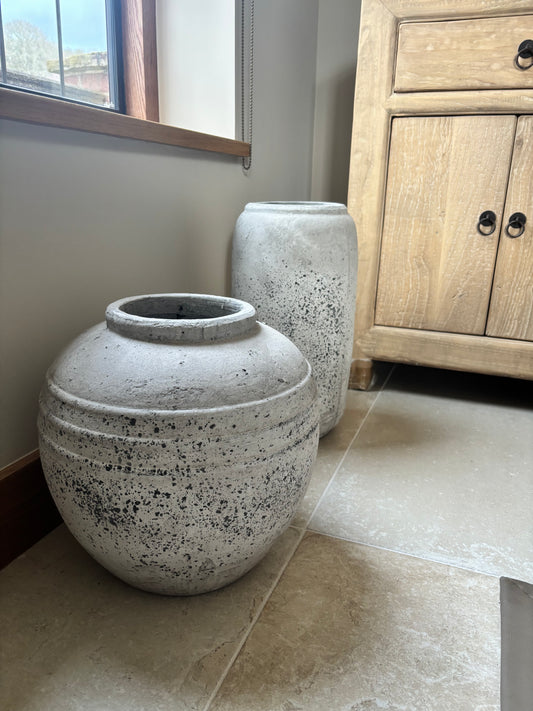 Pair of Coach House Stone Vases