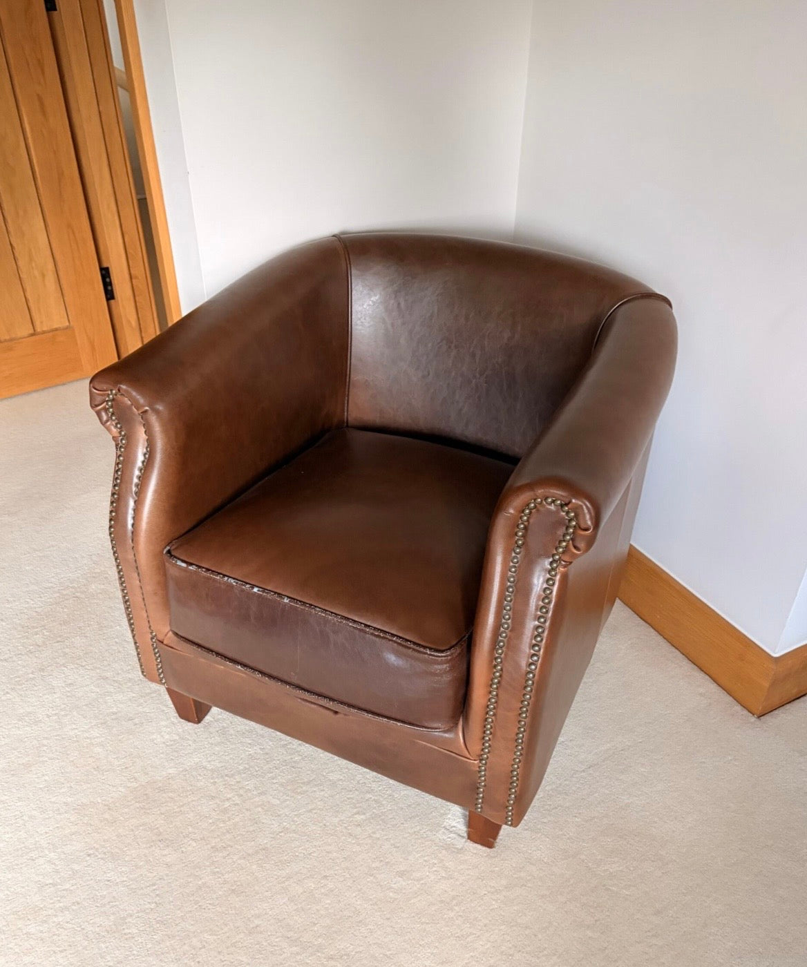 Leather Tub Chair