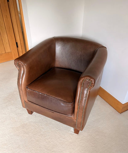 Leather Tub Chair