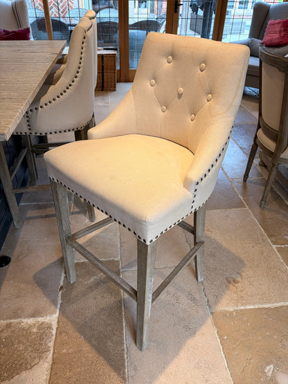 One World St James Button Back Bar Stool