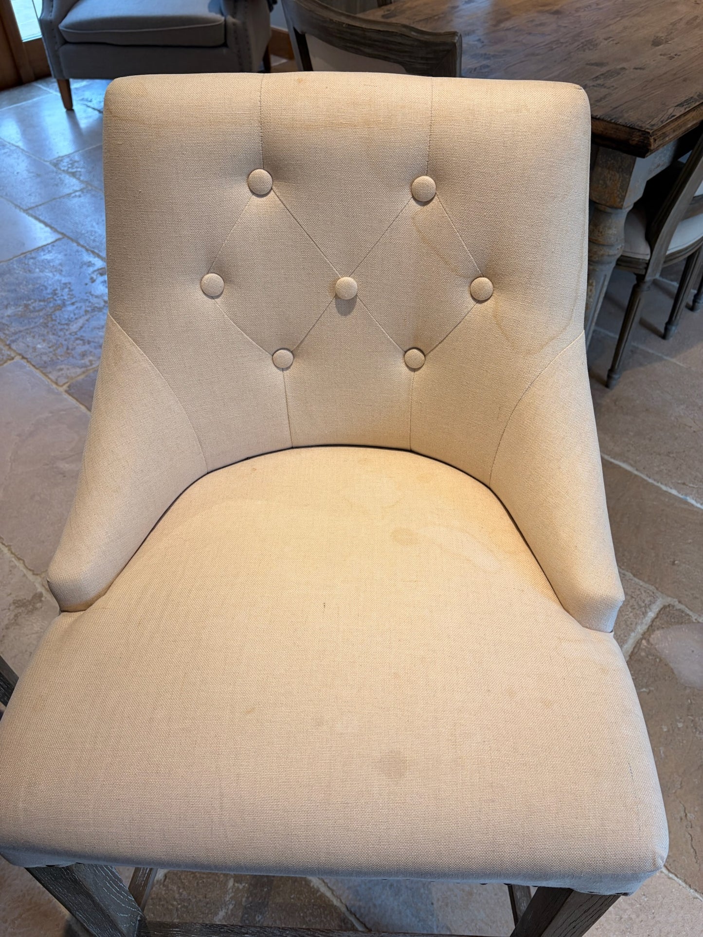 One World St James Button Back Bar Stool