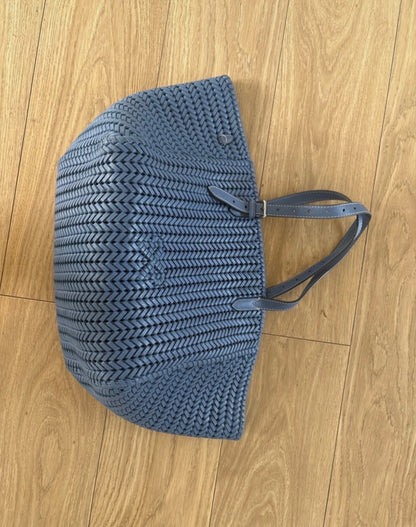Anya Hindmarch Blue Neeson Large Leather Tote