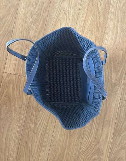 Anya Hindmarch Blue Neeson Large Leather Tote
