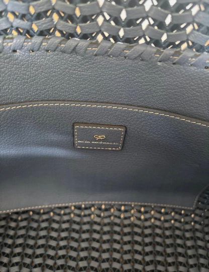 Anya Hindmarch Blue Neeson Large Leather Tote