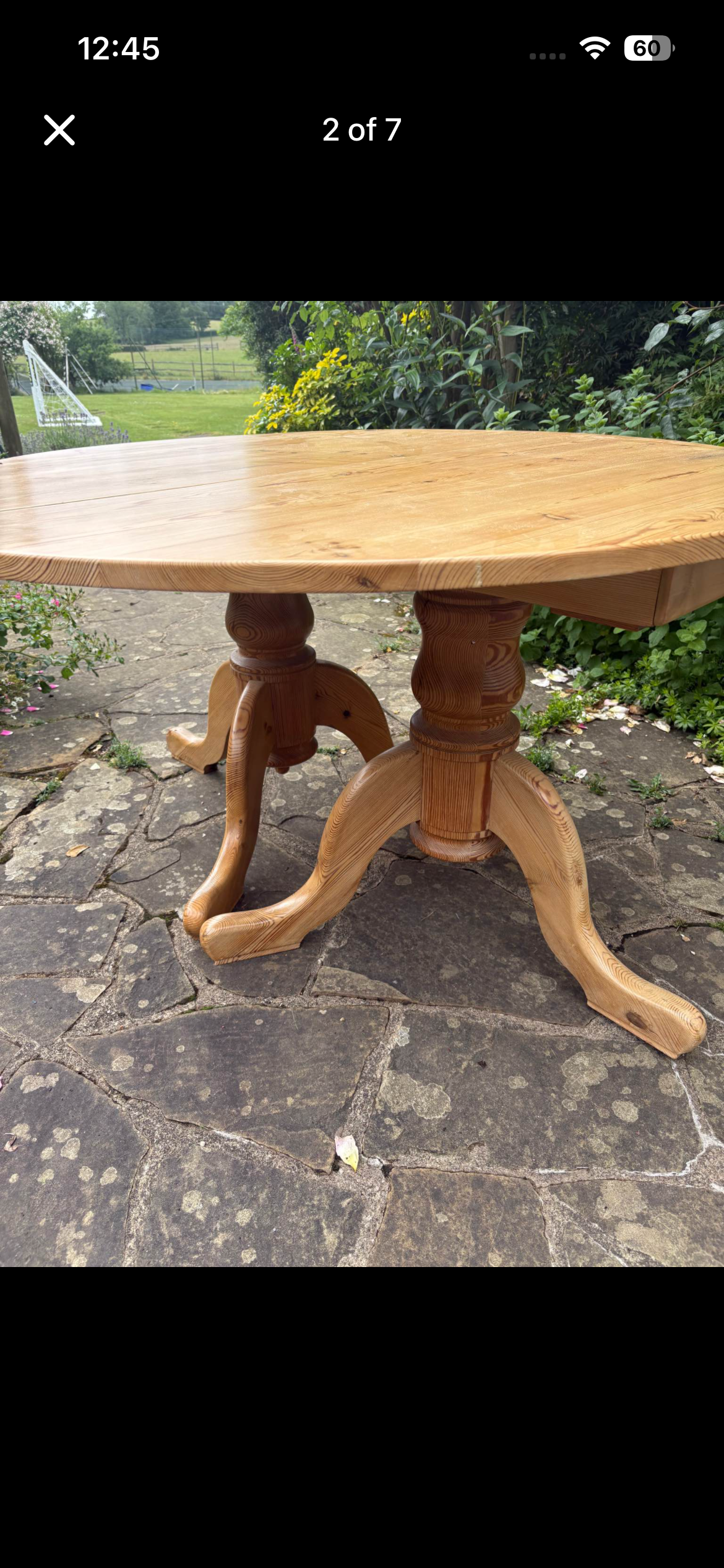 Round Wooden Kitchen Table with Sleeve