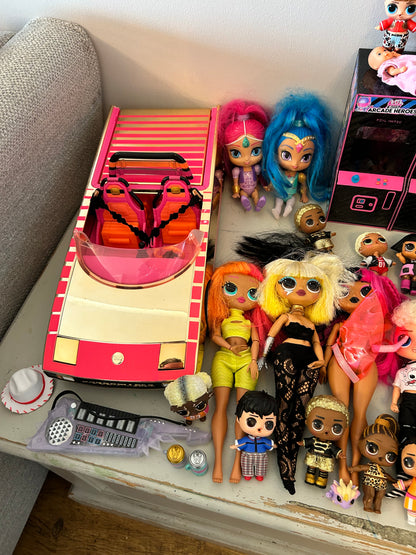 Large Bundle of LOL Dolls and accessories