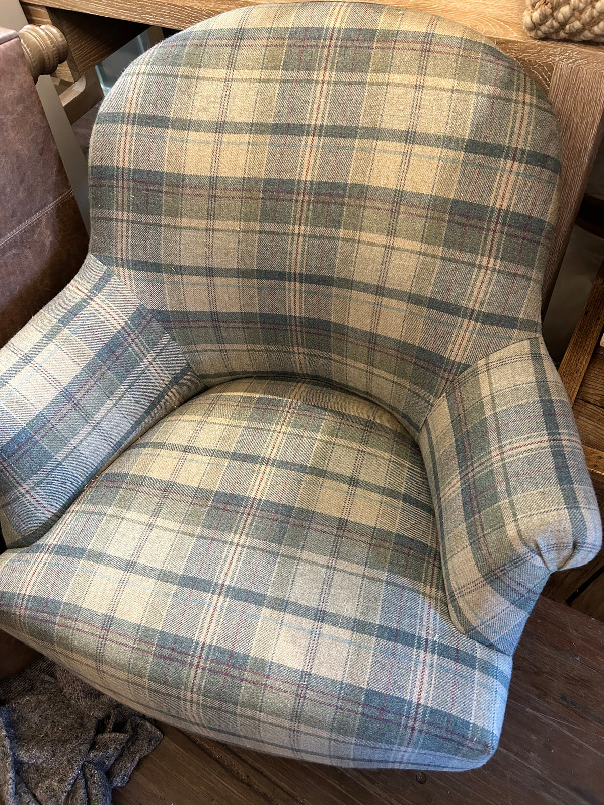 Tartan Check Armchair