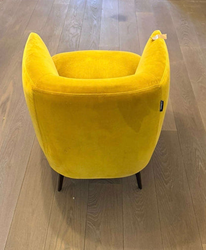 Roche Bobois Gold Velvet Chair
